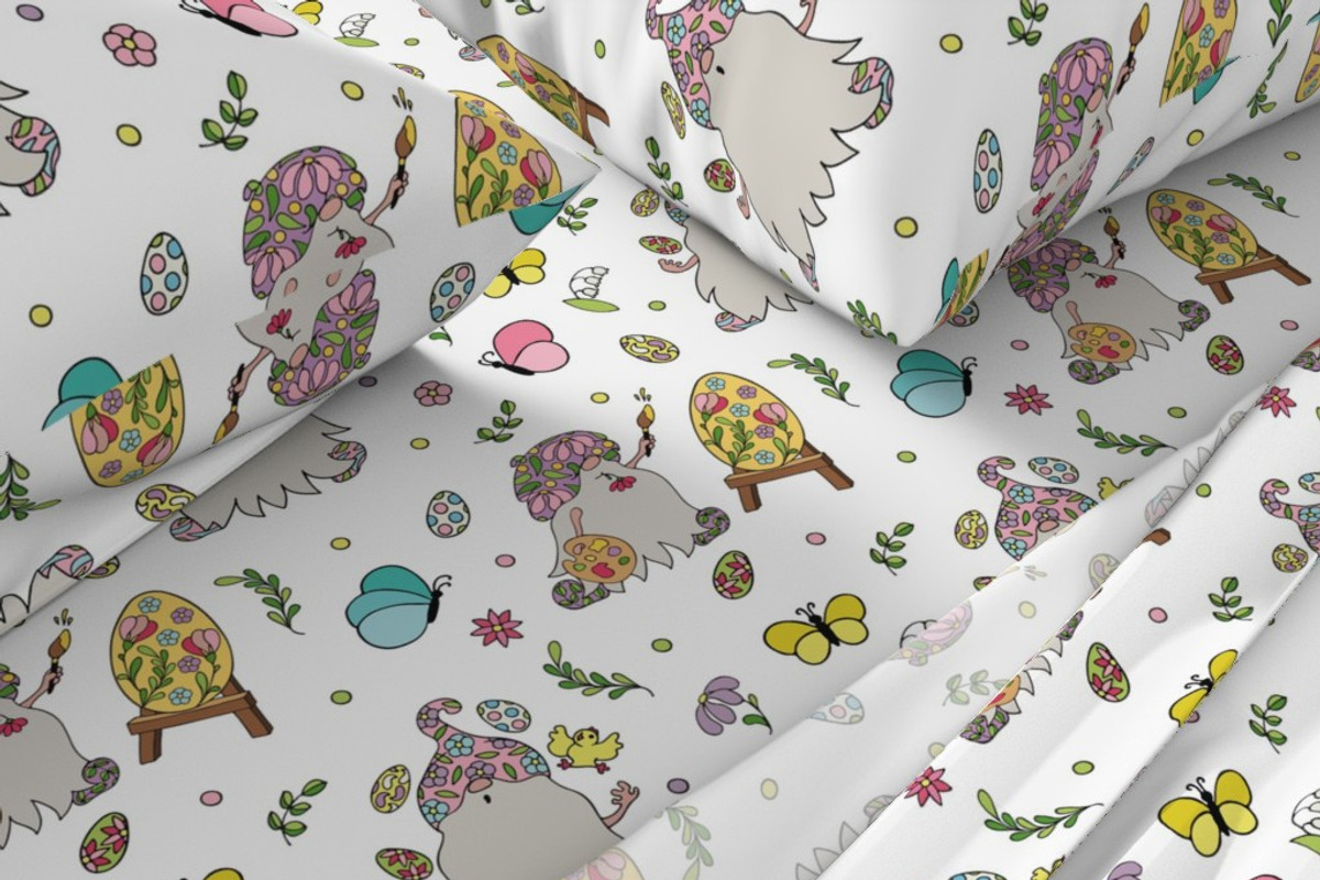 Easter Gnomes Clipart & Patterns, an Object Graphic by bubbled-rabbit (Photo 5 of 8)