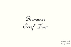 Elegant Serif Font
