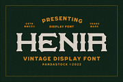 Henir - Vintage Western Font, a Slab Serif Font by Imoodev (Thumbnail 1 of 5)