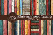 Christmas Wood Textures, an Illustration by Designworld (Thumbnail 1 of 5)