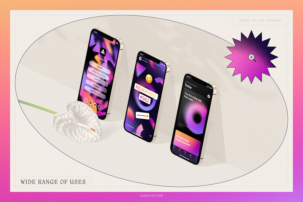 Grainy Shapes and Blurry Gradients, an Object Graphic by Samolevsky (Photo 9 of 15)