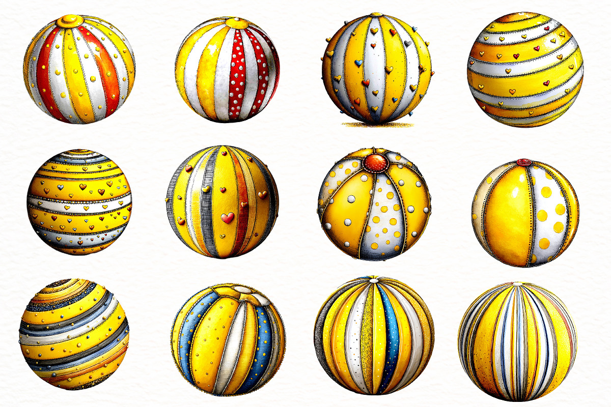 Whimsical Summer beach ball, an Illustration by Designworld (Photo 2 of 7)