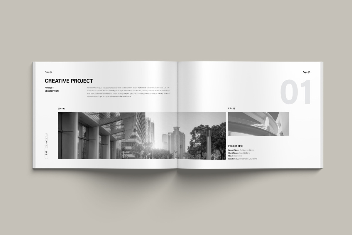 Architecture Portfolio Landscape, a Brochure Template by Pixelpick (Photo 3 of 9)