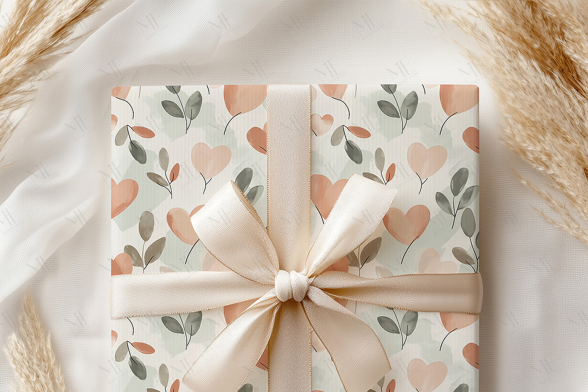 Gift Wrapping Paper Mockup PSD, a Mockup by Mie Mockup Studio (Photo 5 of 9)