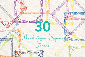 Hand-Drawn Square Frames