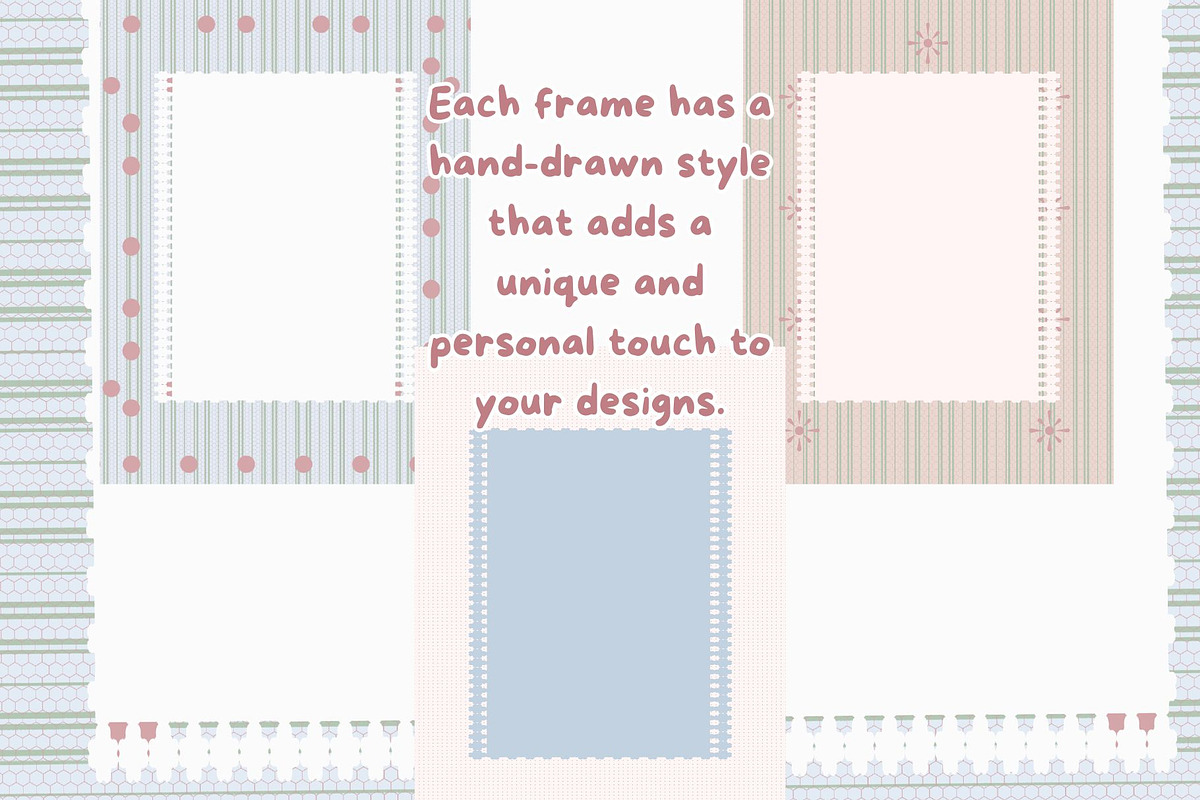 Pastel Aesthetic FRAMES PNG, a Background Graphic by NatalieArtsDenysenko (Photo 5 of 7)
