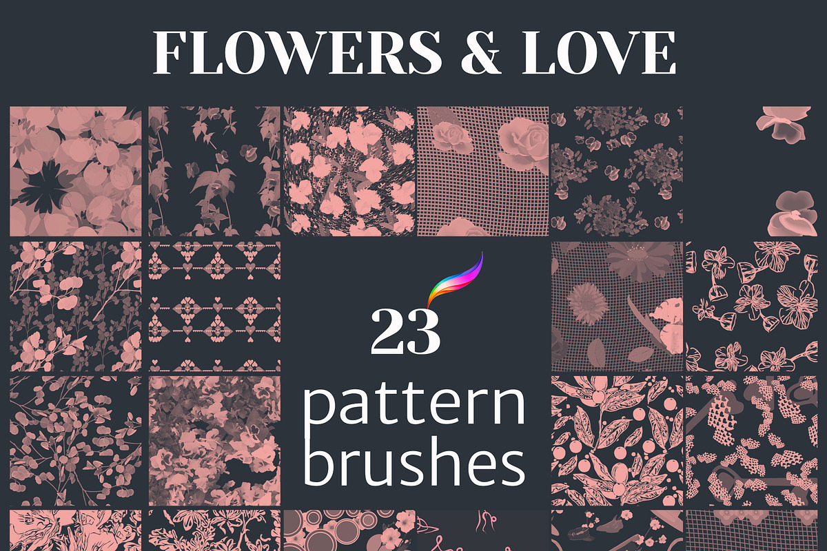 78 Brush-pattern-flow PROCREATE, a Brush Add-On by Pachel (Photo 4 of 13)