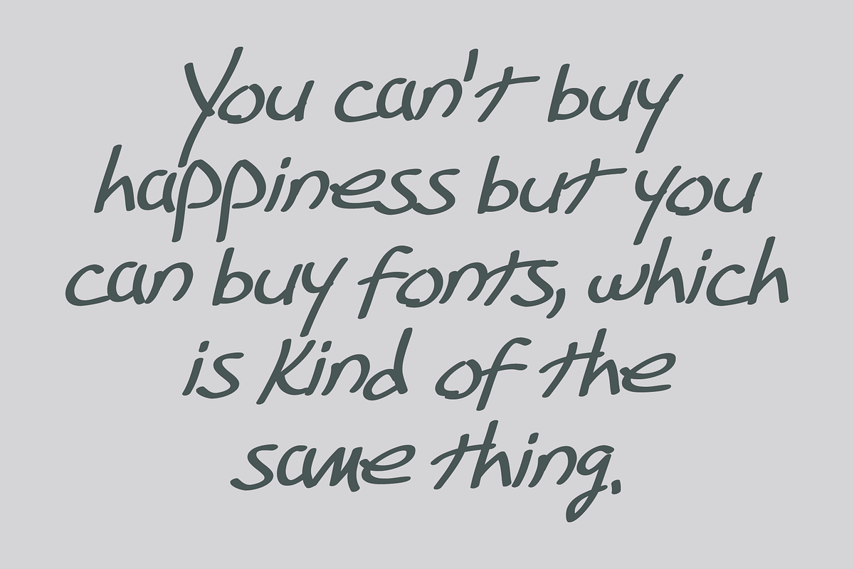 Hasty Hand - Hand Lettered Font, a Script Font by GG Design (Photo 8 of 10)