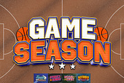 Basketball Sports Text Effects, a Layer Style Add-On by Matsero (Thumbnail 1 of 4)