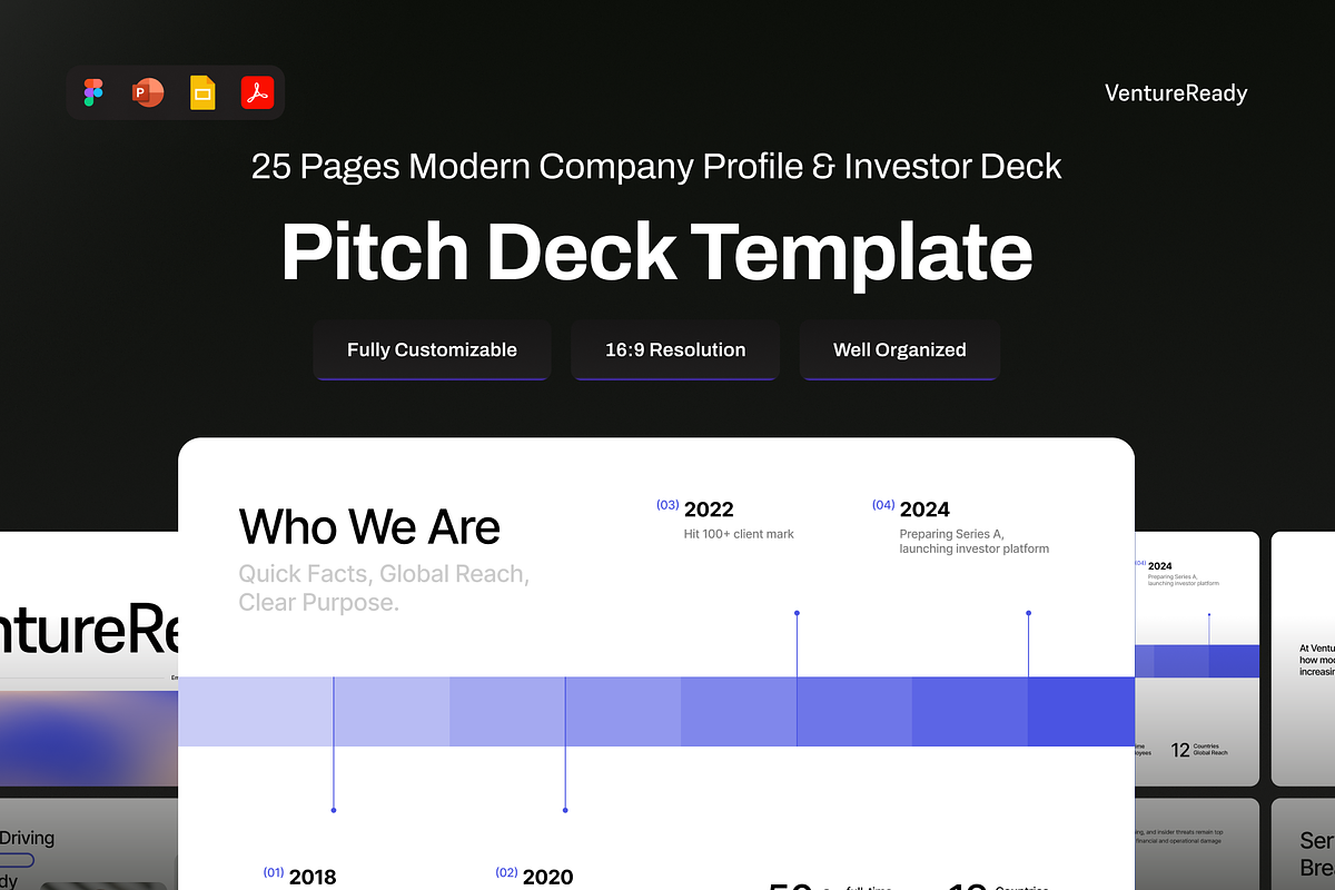 Modern Company Profile Investor Deck, a Presentation Template by pickolabstudio (Photo 1 of 6)