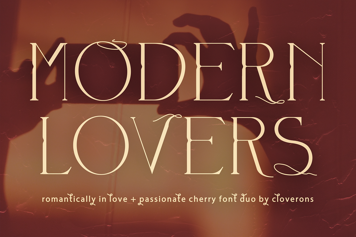 Modern Lovers Font Duo, a Font by Cloverons (Photo 1 of 10)