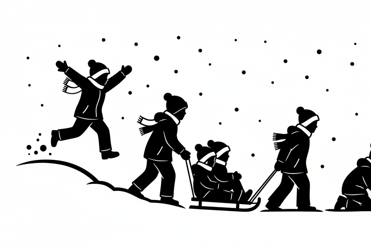 Winter Snow Silhouettes feature, an Illustration by Amazin_art (Photo 9 of 42)