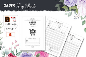 Order Log Book, a Stationery Template by design_hut