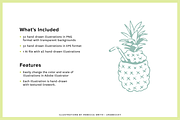 Hand Drawn Tiki Luau Illustrations, a Food Illustration by rabeccky (Thumbnail 2 of 7)