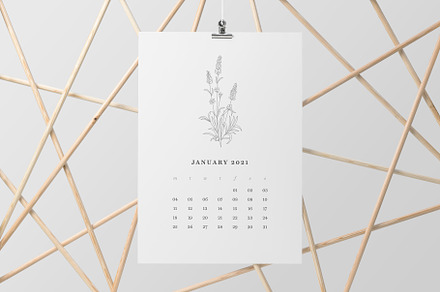 Calendar 2021 Flowers, Calendar 2021