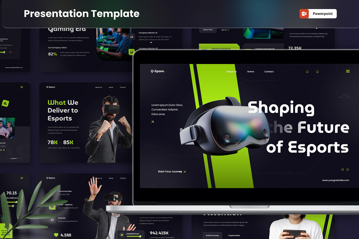 Esport Gaming Era PowerPoint, a Presentation Template by MtvtdArt (Photo 1 of 6)