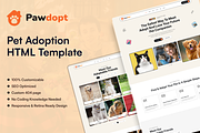Pawdopt - Pet Adoption HTML Template, a HTML Template by TNCFlow (Thumbnail 1 of 5)