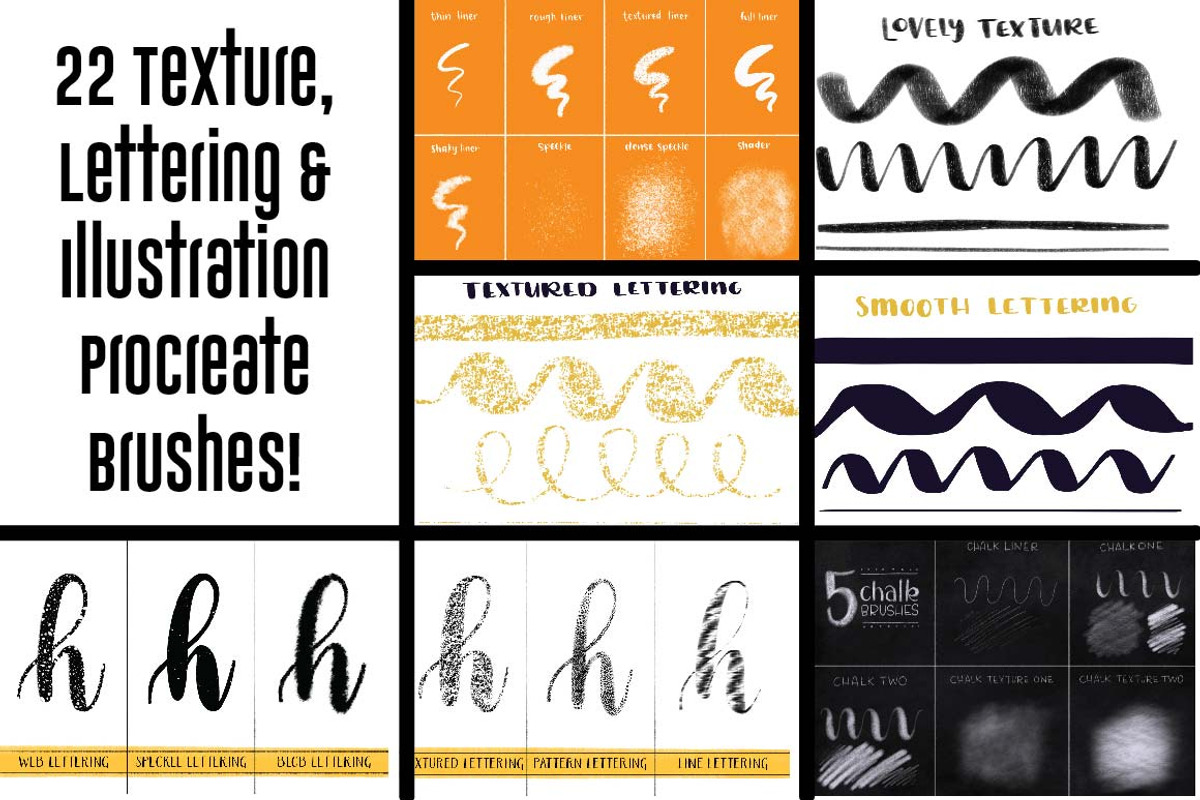 Mega Procreate Brush Bundle!, a Brush Add-On by On the Mark Designs (Photo 3 of 3)