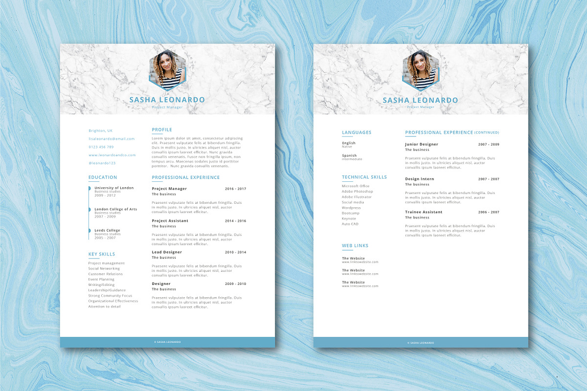 Resume Template 2-Page | Leonardo, a Resume Template by AAO.Design (Photo 2 of 6)