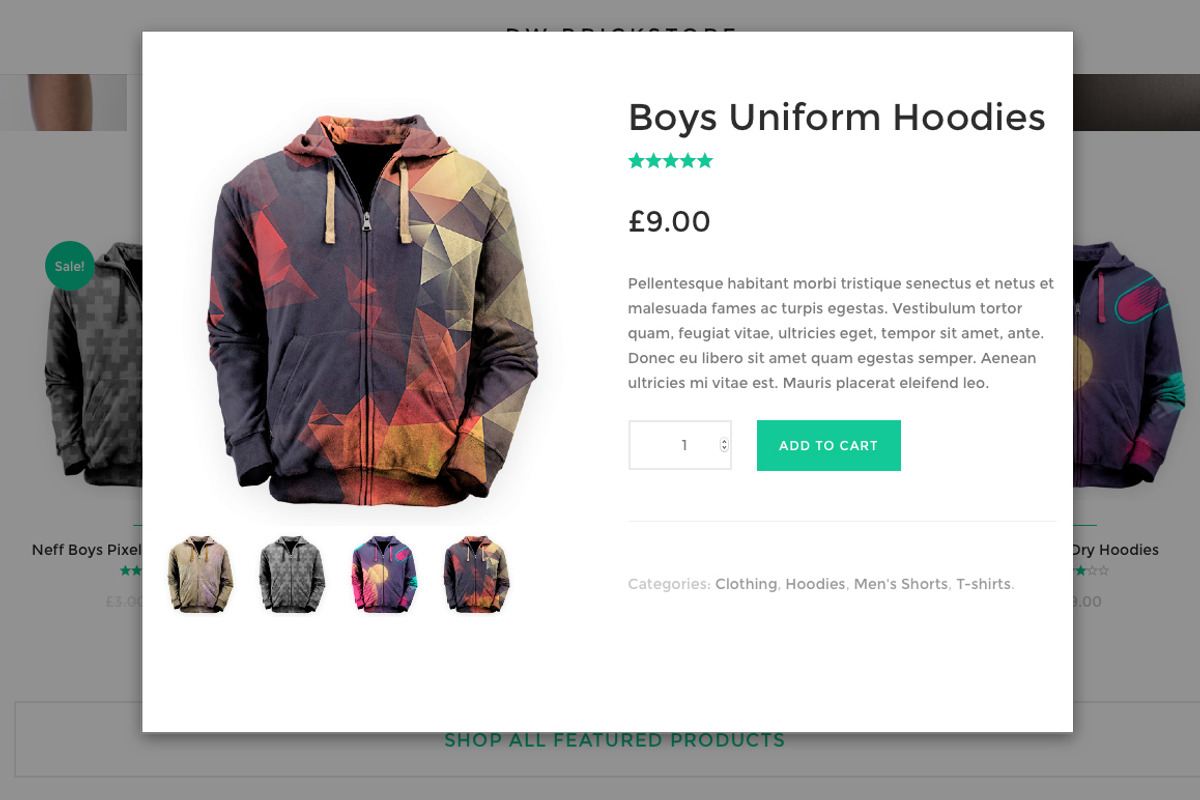 DW Brickstore- WooCommerce theme, a WordPress Template by DesignWall (Photo 4 of 5)