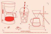 Coffee Vector Illustrations, a Food Illustration by TheFoodAtlas (Thumbnail 5 of 7)