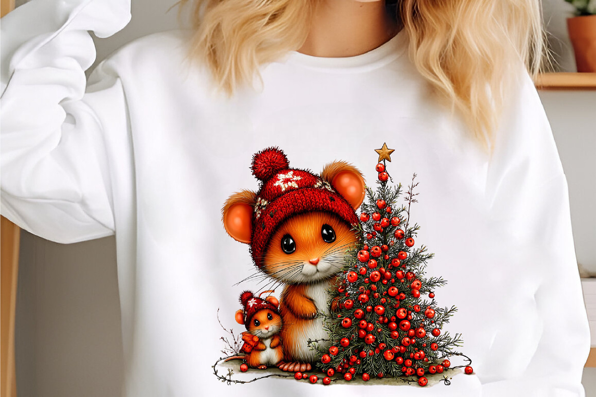 Whimsical Christmas Woodland Friends, a Seasonal Illustration by designcity5 (Photo 3 of 5)