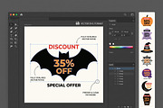 Spooky Halloween Sale Badge Bundle, an Object Graphic by NH graphic (Thumbnail 3 of 3)