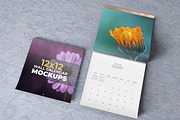 12″x12″ Wall Calendar Mockups, a Mockup by Vectogravic Design (Thumbnail 6 of 8)