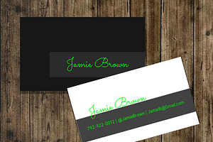 Black Neon Business Card