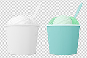 Ice cream cup mockup, a Cups & Container Mockup by NatalyaZelenova (Thumbnail 3 of 5)