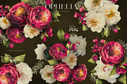 Ophelia Dark Moody Florals, an Object Graphic by Eclectic Anthology (Thumbnail 4 of 14)
