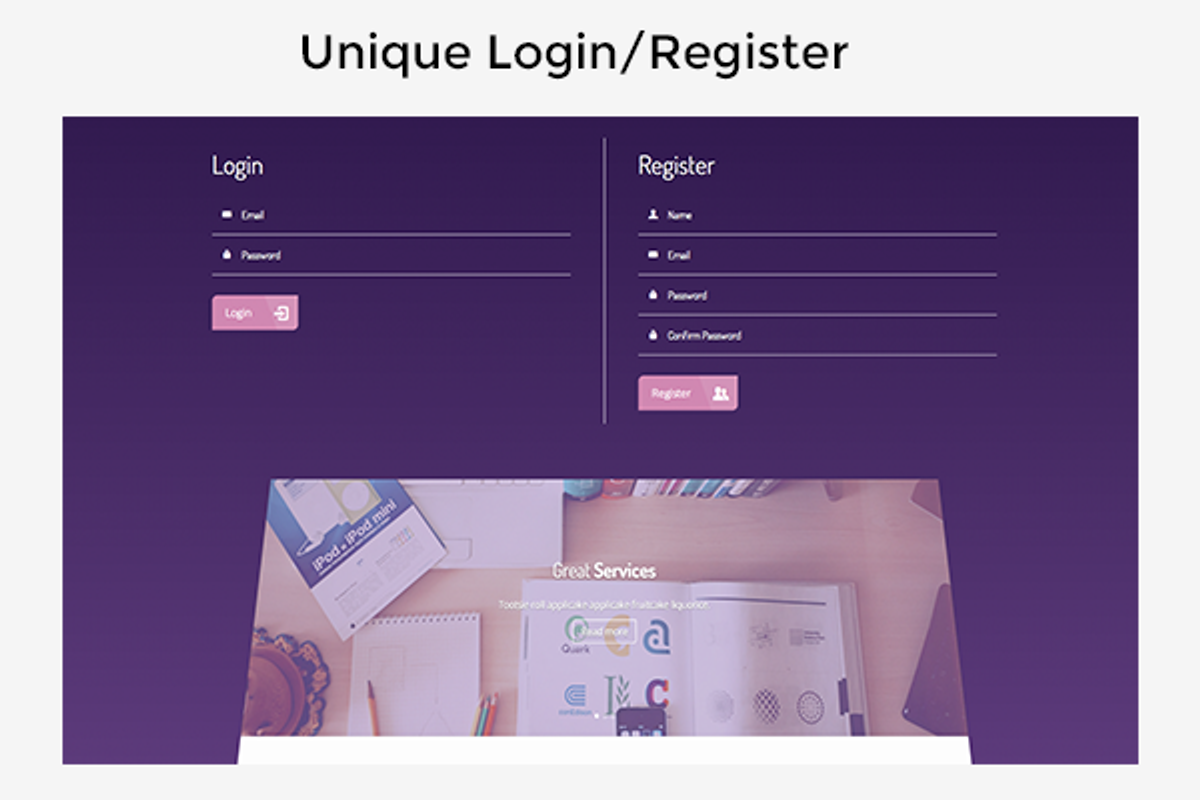Pearl - Single Page Template, a Bootstrap Template by themeMatch (Photo 2 of 3)