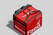 Food Delivery Backpack Mockup, a Product Mockup by Bartama Graphic (Thumbnail 3 of 3)