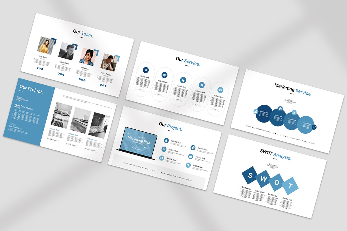 Marketing Plan Presentation Template, a Presentation Template by PrintIdea (Photo 5 of 11)