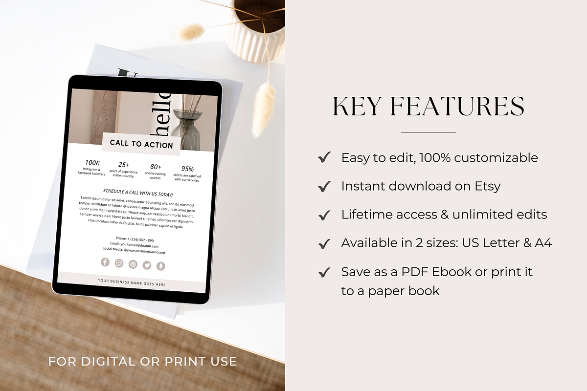 Services and Pricing Guide Template, a Magazine Template by ShopRShop (Photo 7 of 9)