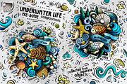 Sea Life Cartoon Doodle Big Pack, a Decorative Illustration by BALABOLKA (Thumbnail 4 of 10)