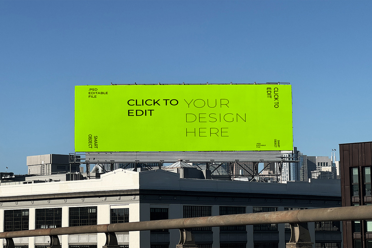 Urban Billboard Mockup, an Advertising Mockup by Voar Mockups