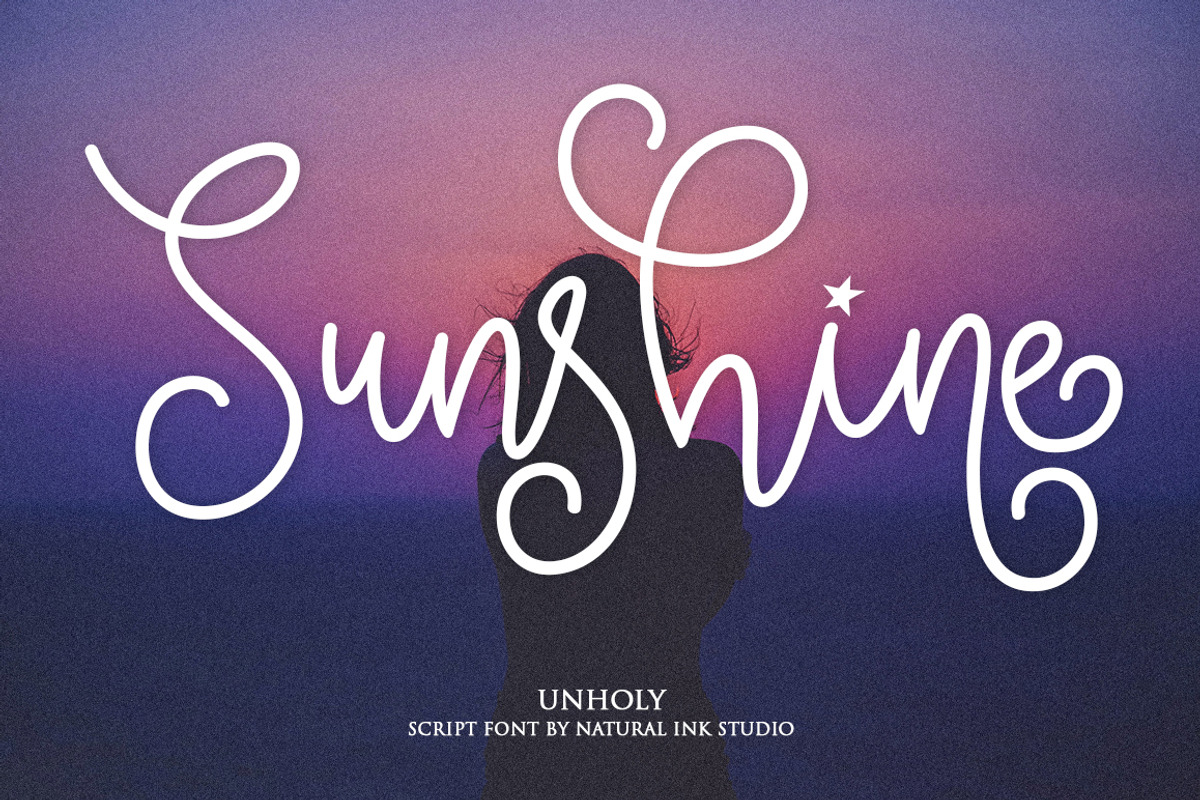 Unholy, a Script Font by Natural Ink Studio (Photo 7 of 7)