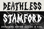 Demones Disaster Horror Metal, a Blackletter Font by dansdesign (Thumbnail 2 of 9)