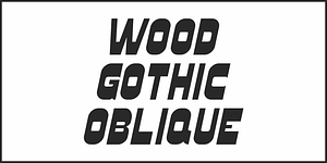 Wood Gothic JNL