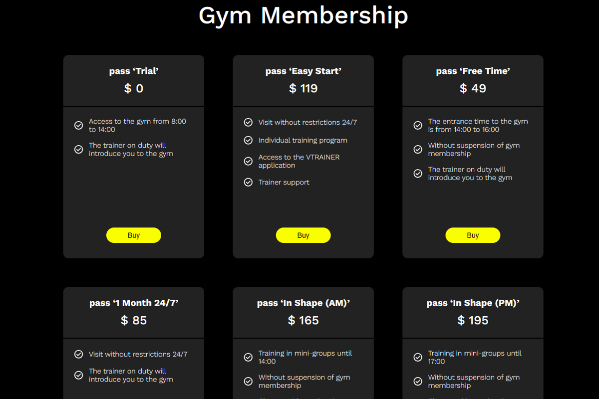 Gym-24 React Landing Page, a React Template by WebMasteryStudio (Photo 2 of 6)