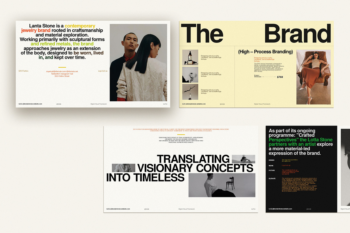 EXO Brand Portfolio Presentation, a Presentation Template by GoldenPixelStudio (Photo 3 of 8)