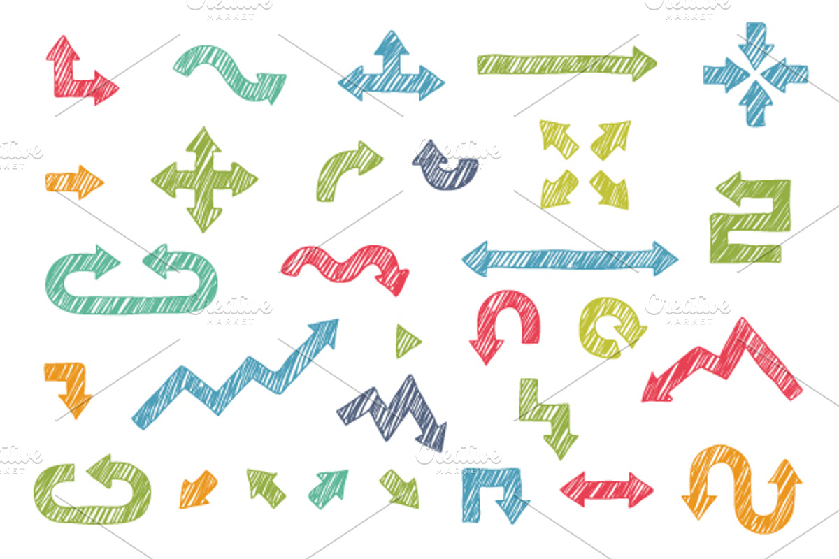 30 Hand Drawn Arrows preview 2
