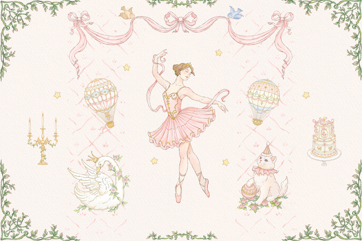 Lullaby Carousel 50+ png clipart, a Decorative Illustration by Ekaproeka (Photo 7 of 10)