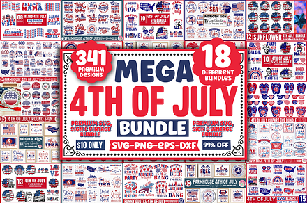 Mega 4th of July SVG Bundle