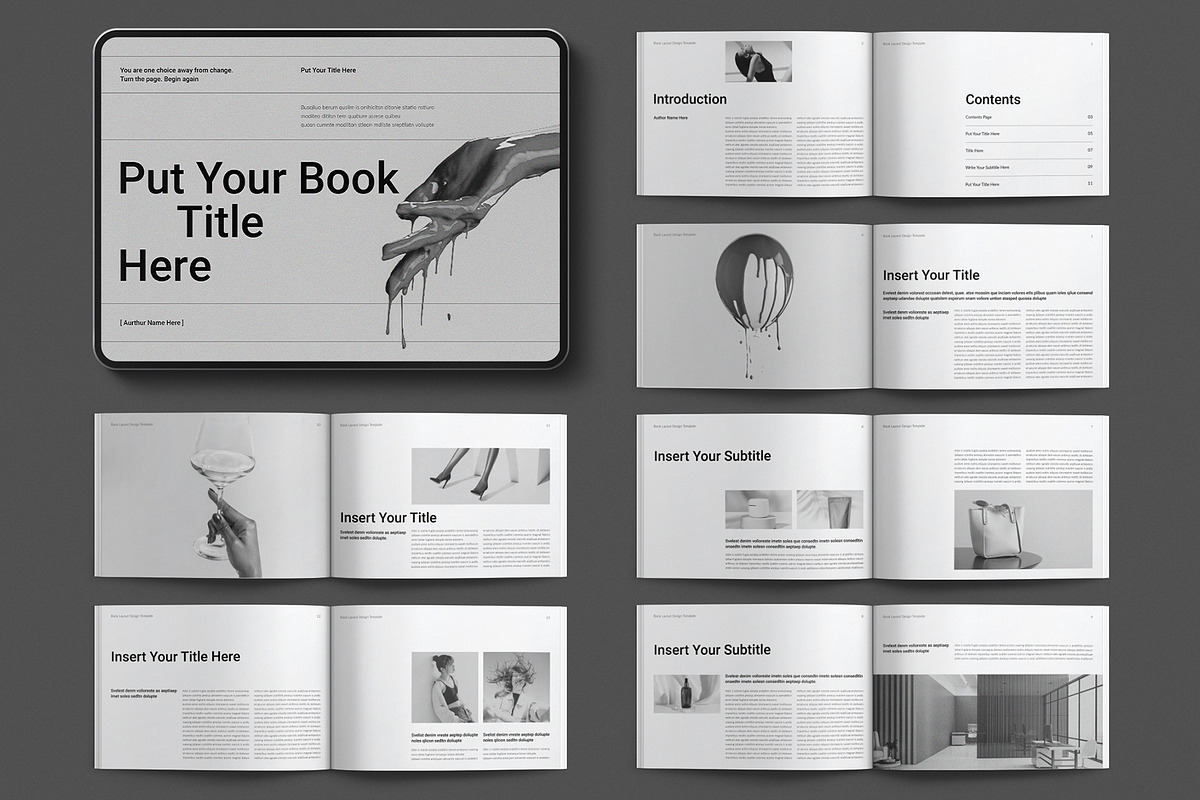 Digital Book Layout Design Template, a Magazine Template by E-Type (Photo 1 of 7)