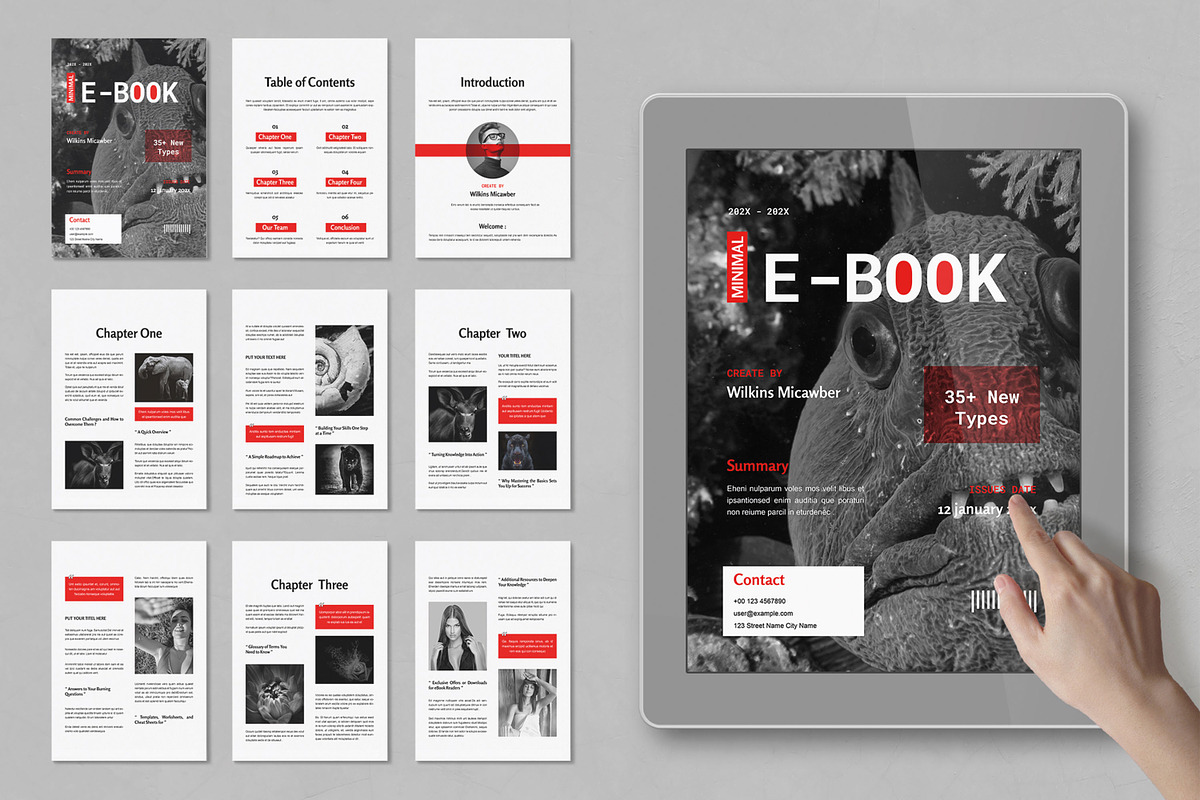Ebook Design Layout, an UI Kit Template by MightyDesign (Photo 1 of 9)