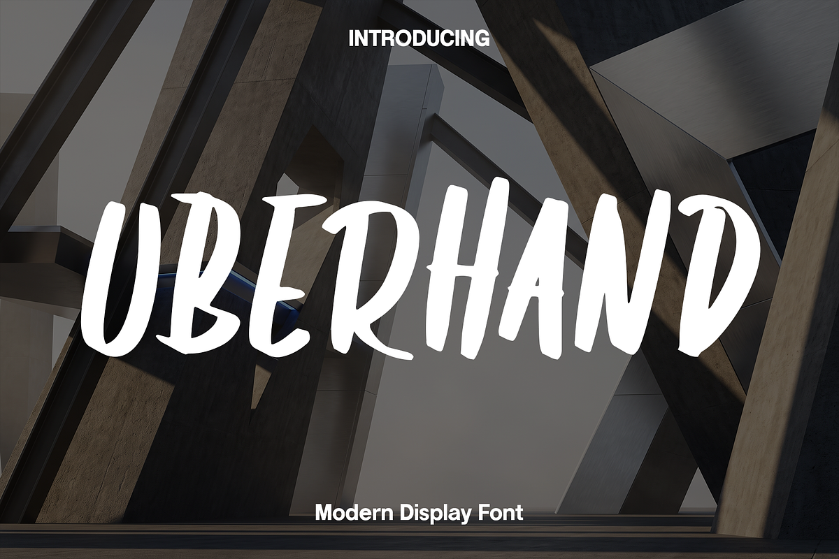 Uberhand - Modern Display Font, a Handwritten Font by Luna Shop (Photo 1 of 6)