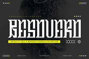 Besovero - Artdeco & Gothic Font, a Blackletter Font by QR Design Studio (Thumbnail 1 of 6)