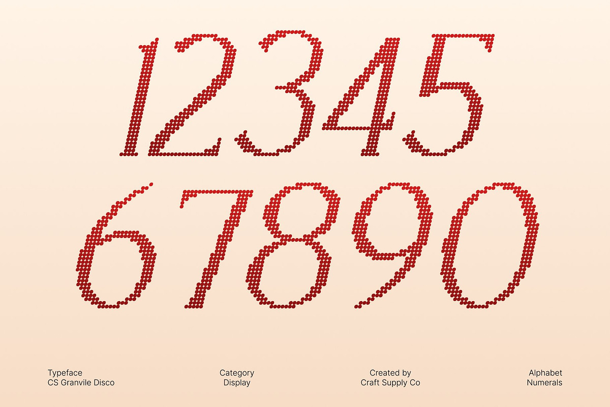 CS Granvile Disco, a Serif Font by Craft Supply Co. (Photo 5 of 8)